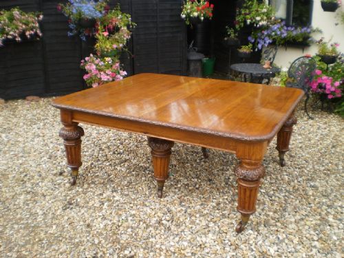 	
Table Dining Victorian Carved Oak C1880