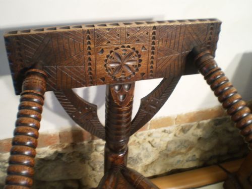 fig 2. chair early Victorian Oak turners chair c1840