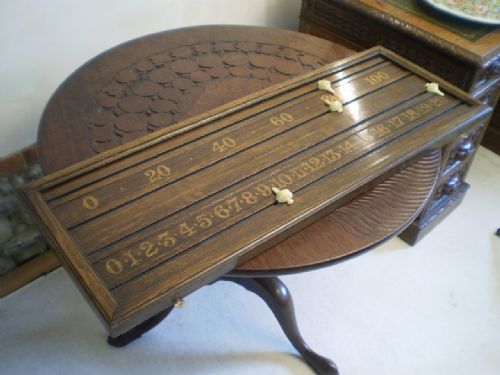 Snooker Scoreboard Victorian C1900 Oak Orme and Sons
