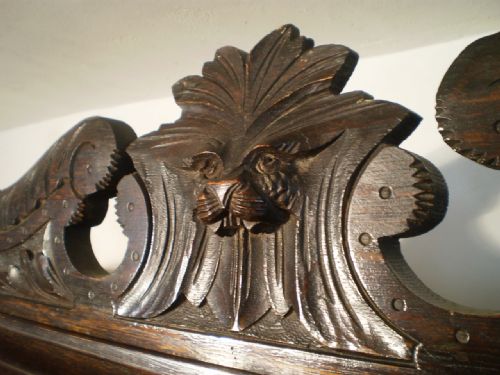 fig 2. Dresser sideboard carved Oak Victorian c1890