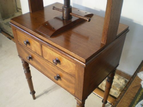 fig 1. Chest of drawers Linen press early Victorian c1840