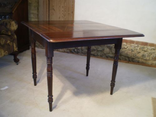 fig 2. Table Pembroke Mahogany Marquetry inlay c1830
