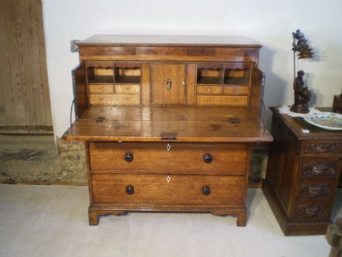Chest of Drawers George III Secretaire Oak C1800