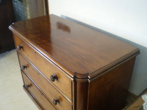 fig 2. Chest of drawers linen press early Victorian Mahogany c1840