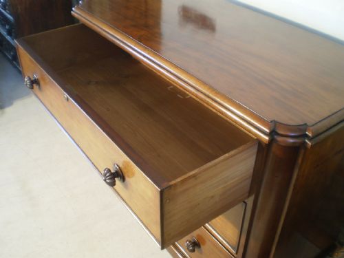 fig 4. Chest of drawers linen press early Victorian Mahogany c1840