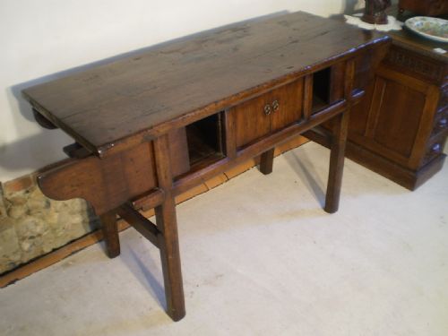 fig 4. Table Chinese Altar table Elm and Pine early 20th century