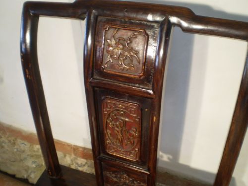 fig 2. Chair 19th century Elm Chinese side chair