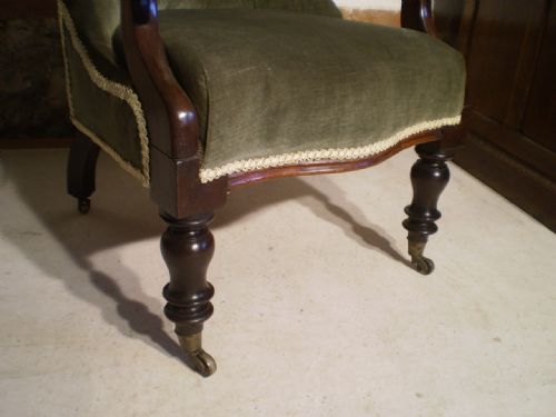 fig 4. Chair early Victorian Mahogany armchair c1840