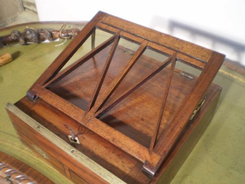 fig 1. Artist box chest of drawers military campaign rare George III Mahogany c1790