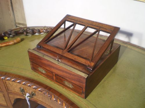 fig 3. Artist box chest of drawers military campaign rare George III Mahogany c1790