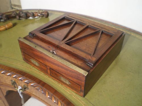 fig 4. Artist box chest of drawers military campaign rare George III Mahogany c1790