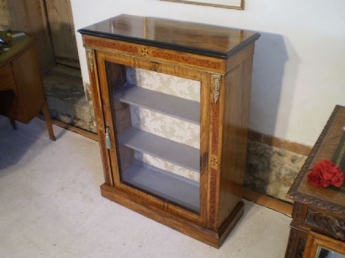 fig 1. Cabinet Victorian Walnut pier cabinet c1870