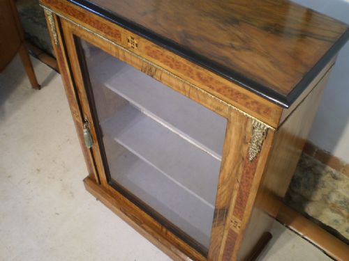 fig 2. Cabinet Victorian Walnut pier cabinet c1870