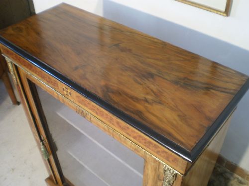 fig 3. Cabinet Victorian Walnut pier cabinet c1870