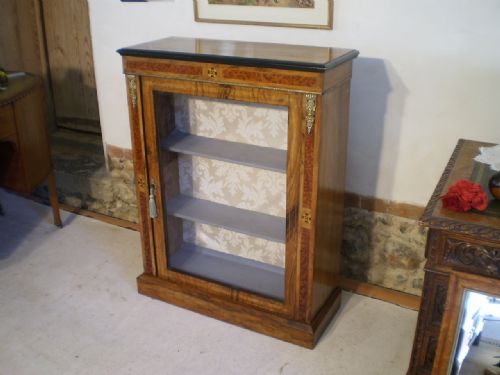 fig 4. Cabinet Victorian Walnut pier cabinet c1870