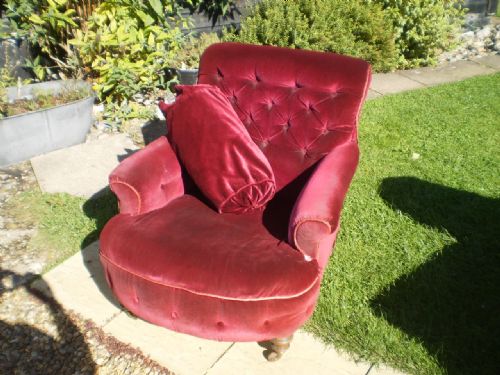 Chair Victorian Armchair for Re-covering C1880