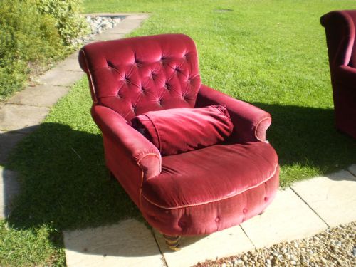 fig 3. Chair Victorian armchair for re-covering c1880