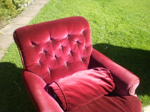 fig 4. Chair Victorian armchair for re-covering c1880