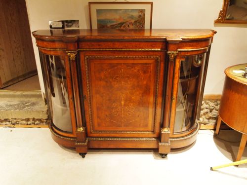 Credenza Victorian Burr and Figured Walnut C1870