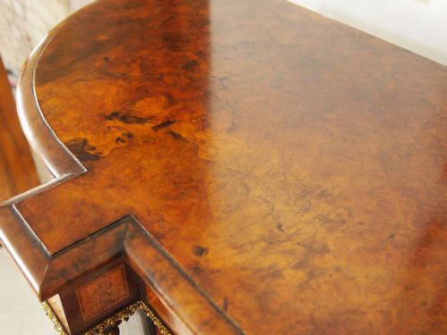 fig 2. Credenza Victorian burr and figured Walnut c1870