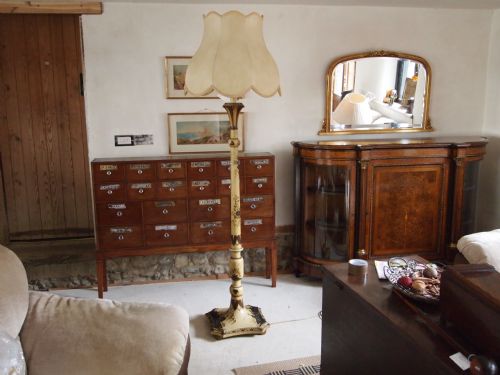 Standard Lamp C1920 Chinoiserie Pattern and Original Shade