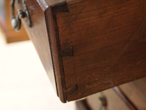 fig 4. Chest of drawers Chest on chest George III Oak very small size 28 inches wide