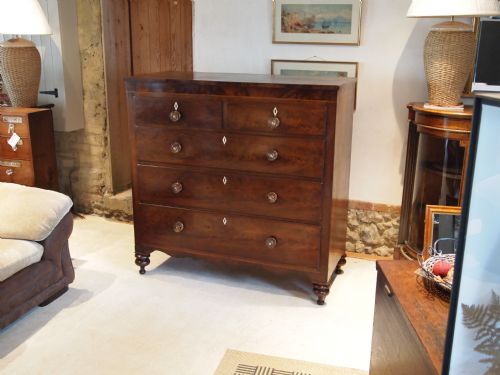 fig 1. Chest of drawers George III Mahogany large his and hers size