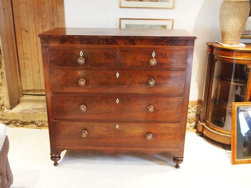 fig 3. Chest of drawers George III Mahogany large his and hers size