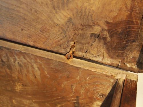fig 3. Blanket box coffer chest of drawers mule chest George I Elm c1720