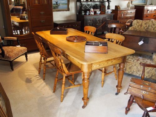 Table Victorian Ash Kitchen or Dinning Table C1880