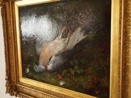 fig 4. Painting Oil on canvas Robert Hudson Snr 1826-1888 'Dead Pigeon'