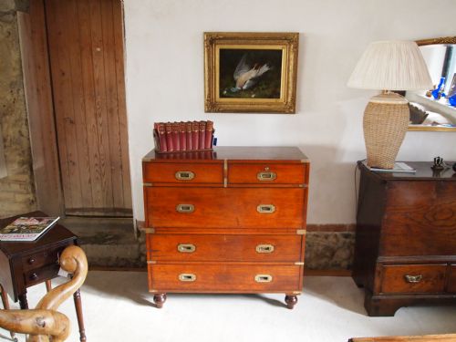 Chest of Drawers Fine Quality Military Campaign Teak C1850