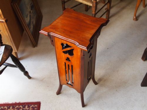 fig 3. Table stand late Victorian Scottish arts and crafts Jardinaire or lamp table
