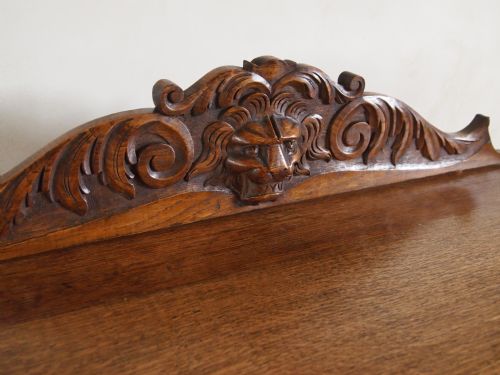fig 2. Table Victorian carved Oak low boy c1890
