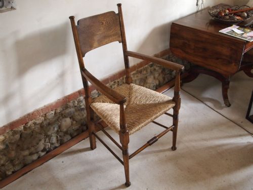 fig 4. Chair William Birch Oak armchair High Wycombe c1900