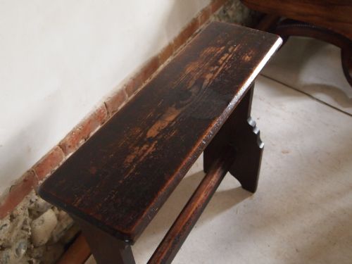 fig 2. Stool or lamp table organ Victorian Pine c1880