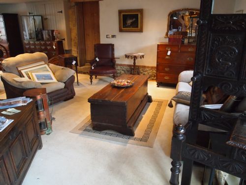 Chest Coffer Blanket Box Coffee Table Elm C1800