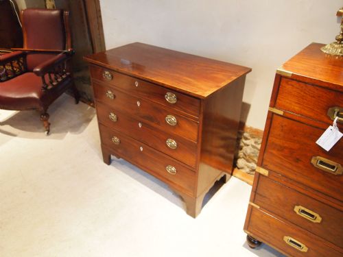 fig 1. Chest of drawers George III Mahogany c1790 small size