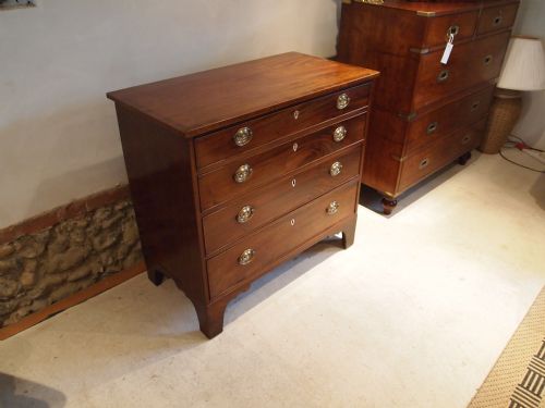 fig 2. Chest of drawers George III Mahogany c1790 small size