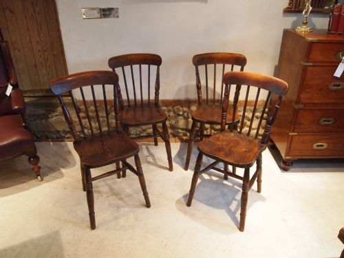 Chairs Victorian Windsor Kitchen Chairs Beech and Elm C1880