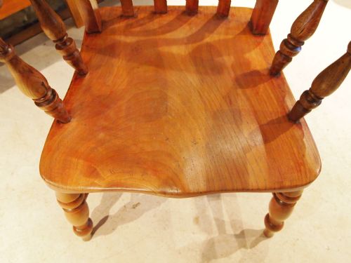 fig 1. Chair Victorian Windsor Lathe back armchair Beech and Elm c1880