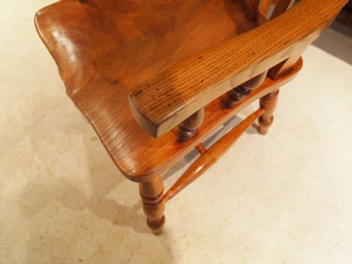 fig 2. Chair Victorian Windsor Lathe back armchair Beech and Elm c1880