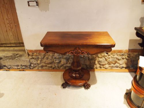 Table William IV Rosewood Games or Card Table C1830