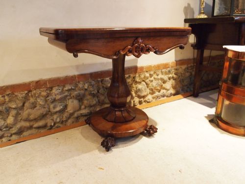 fig 1. Table William IV Rosewood Games or card Table c1830