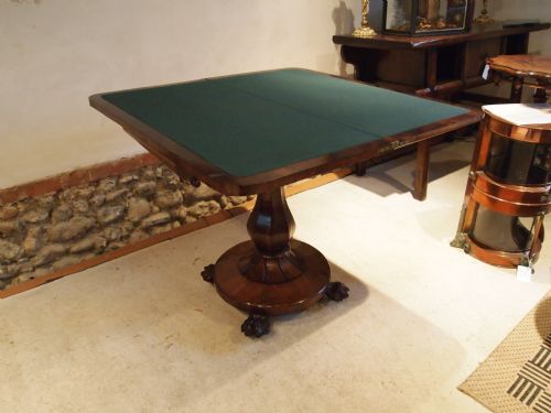 fig 4. Table William IV Rosewood Games or card Table c1830