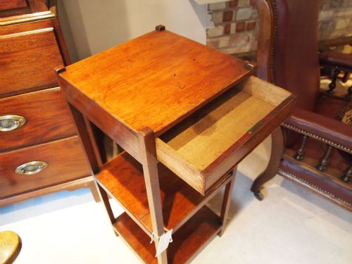 fig 2. Table bedside night or lamp table George III Mahogany c1790