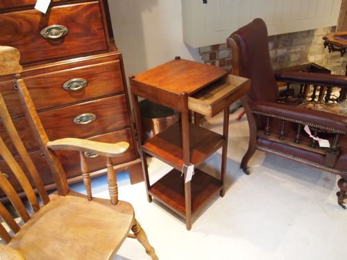 fig 3. Table bedside night or lamp table George III Mahogany c1790