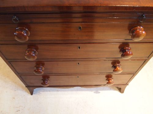 fig 1. Chest of drawers George III Mahogany bachelors chest brushing slide small c1800