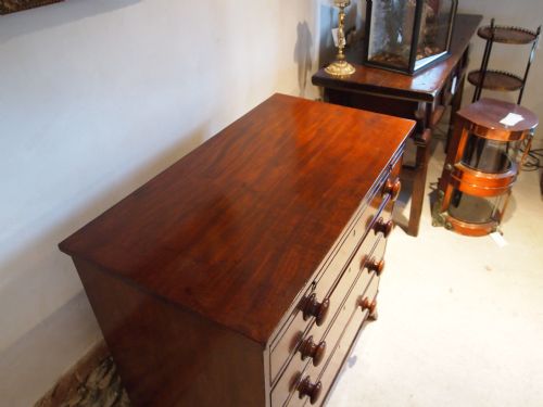fig 2. Chest of drawers George III Mahogany bachelors chest brushing slide small c1800