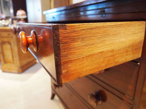 fig 3. Chest of drawers George III Mahogany bachelors chest brushing slide small c1800